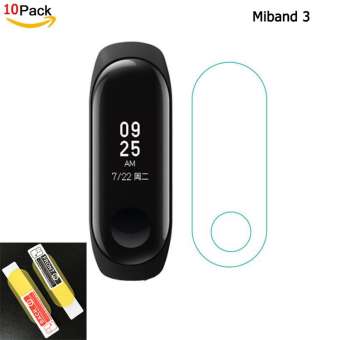 10 ชิ้นสกรีนเซฟเวอร์ฟิล์มสำหรับ Xiaomi Miband 3 MI 3