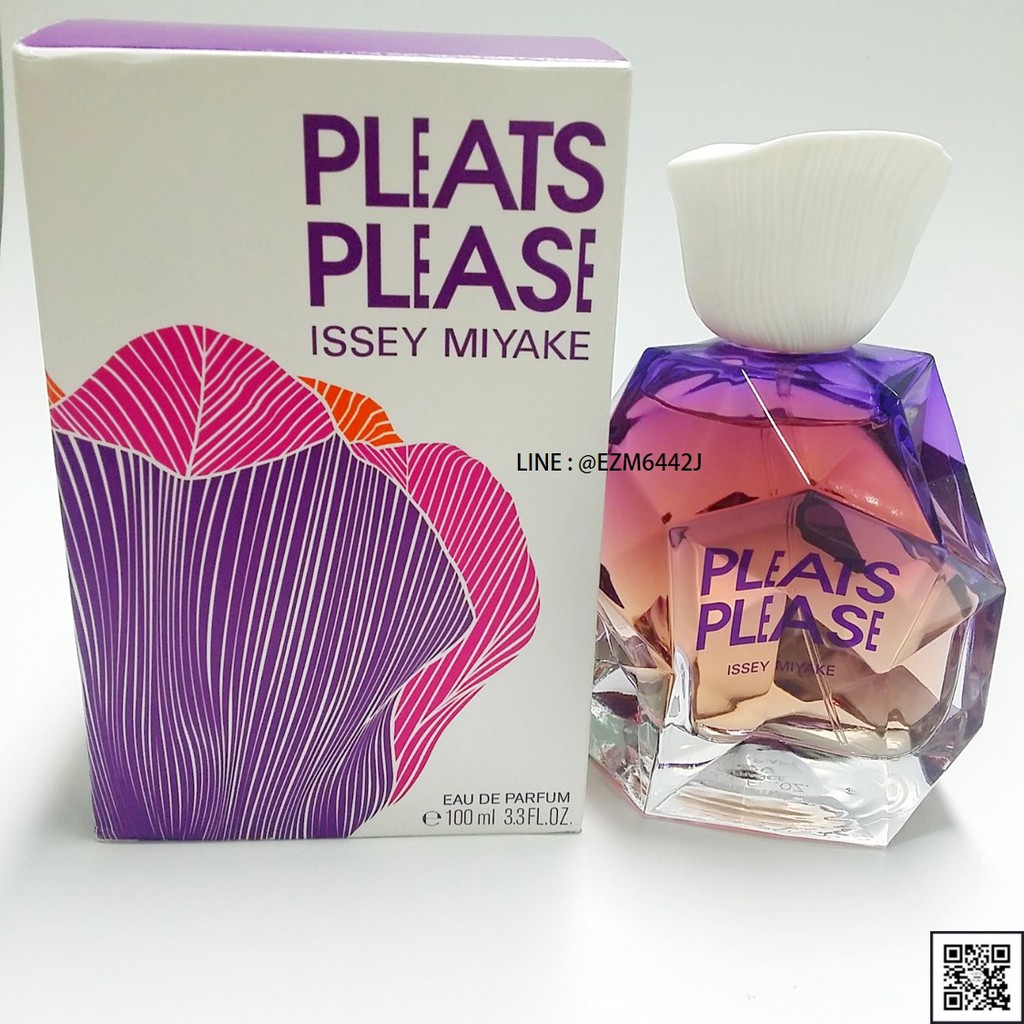 น้ำหอมแท้ ISSEY MIYAKE PLEATS PLEASE FOR WOMEN EAU DE PARFUM SPRAY 100 ML ของใหม่ กล่องขาย เหมือนกับห้าง