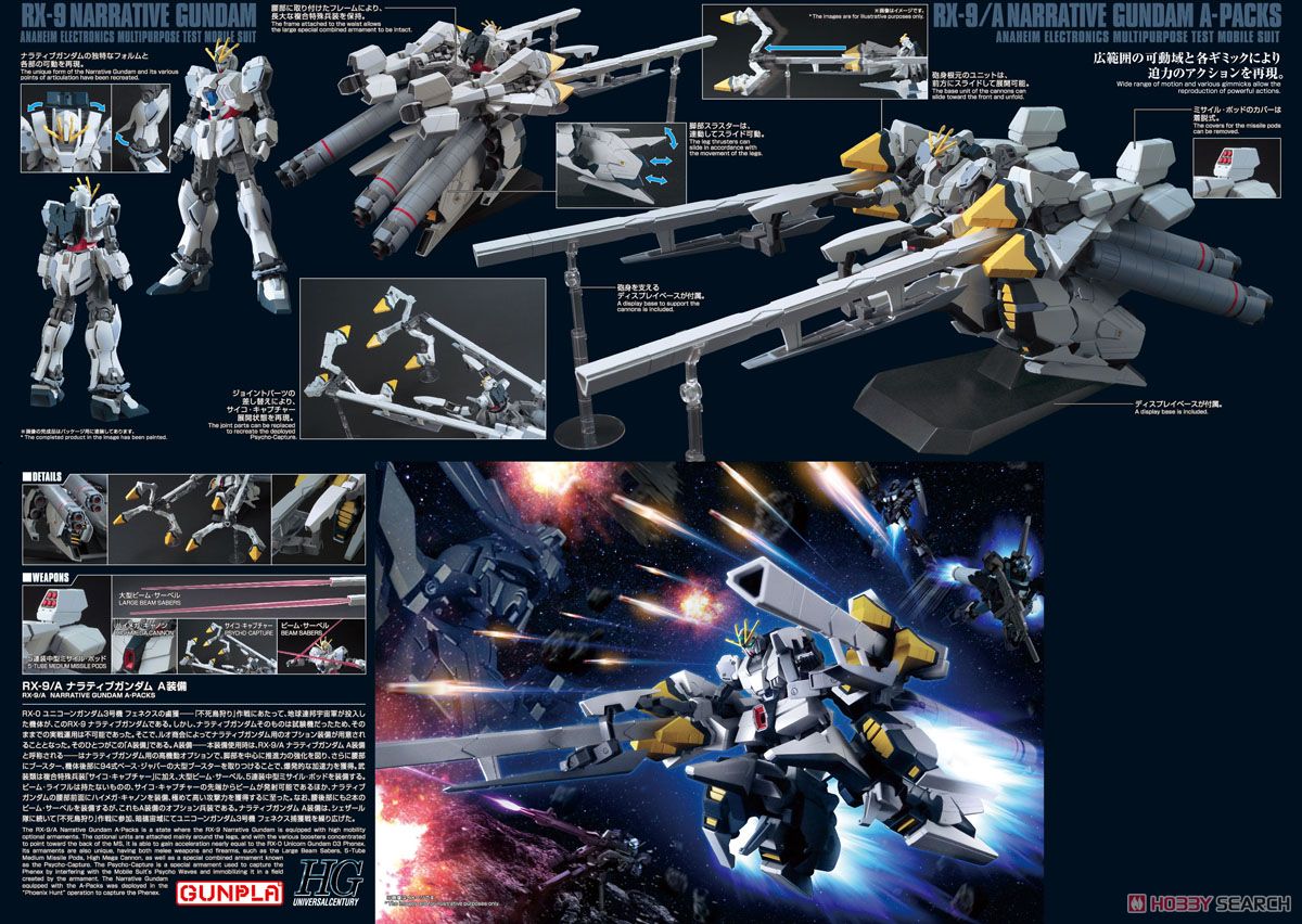 Narrative Gundam A-Packs (HGUC)