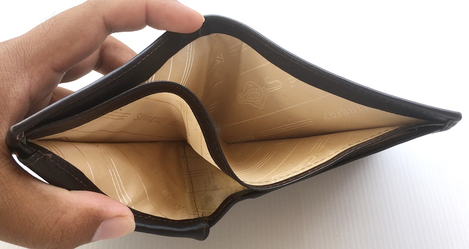 กระเป๋าสตางค์หนังปลากระเบนแท้1ตา แบบสั้น สีน้ำตาล