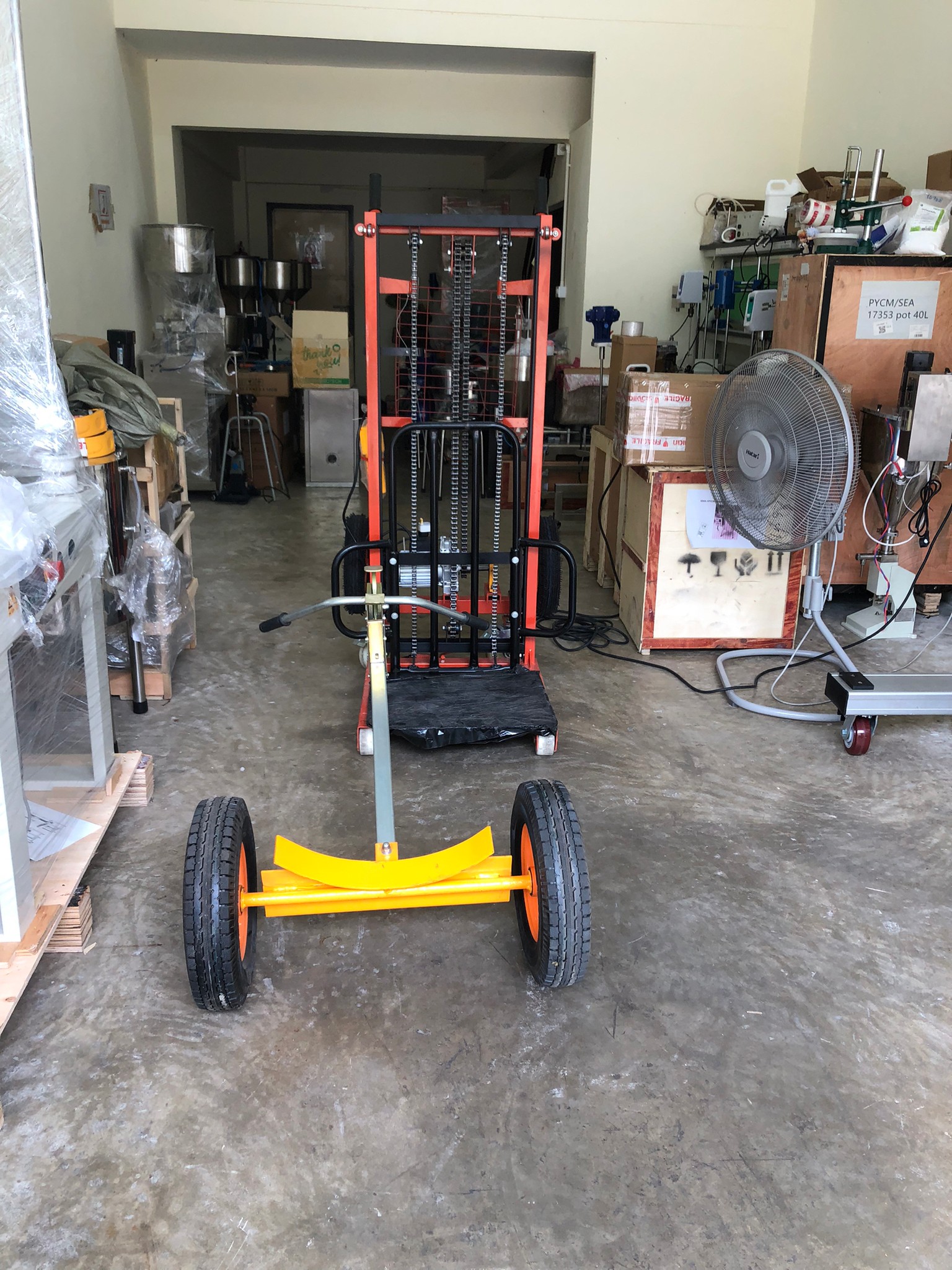 🌈13862 Eagle-grip Type Drum hand carts รถเข็นลากถัง 200L รุ่น DE450 รถเข็นยกถังเหล็ก