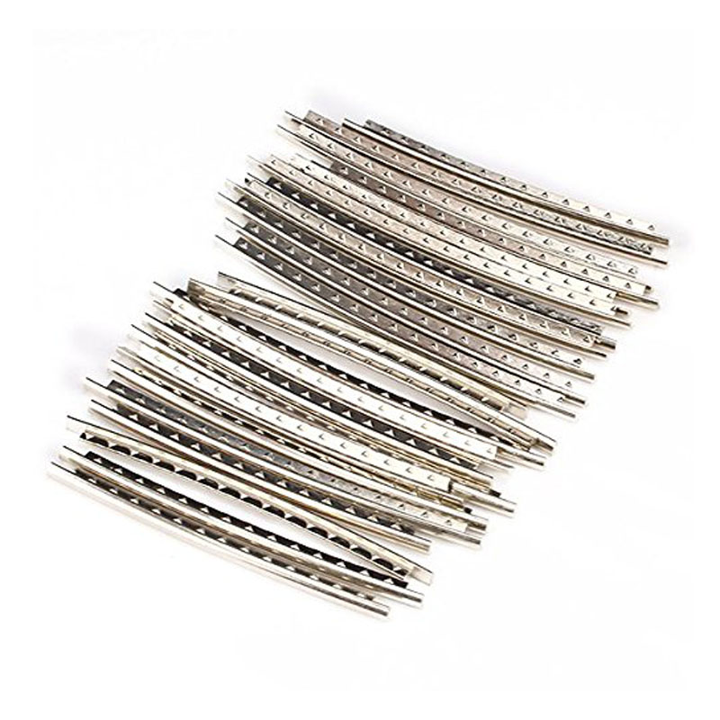 เฟรตกีตาร์ 24 ชิ้น เกาหลี Guitar Frets 24 pcs ตัดมาเเล้ว