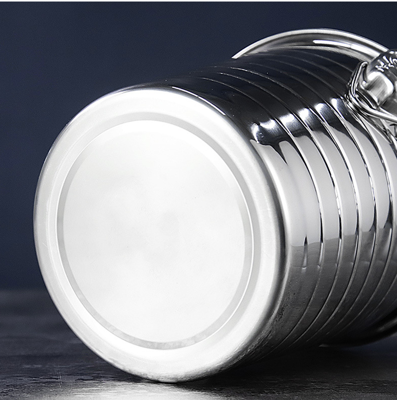 ถังน้ำแข็งสแตนเลสแบบหนา! เหมาะสำหรับร้านอาหาร บาร์ KTV หรือใช้ในบ้าน