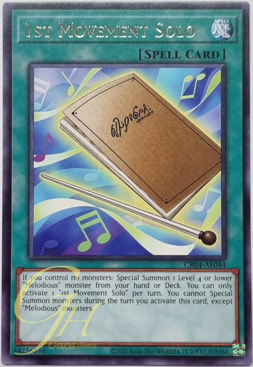 Yugioh [CR04-AE044] 1st Movement Solo (Rare)