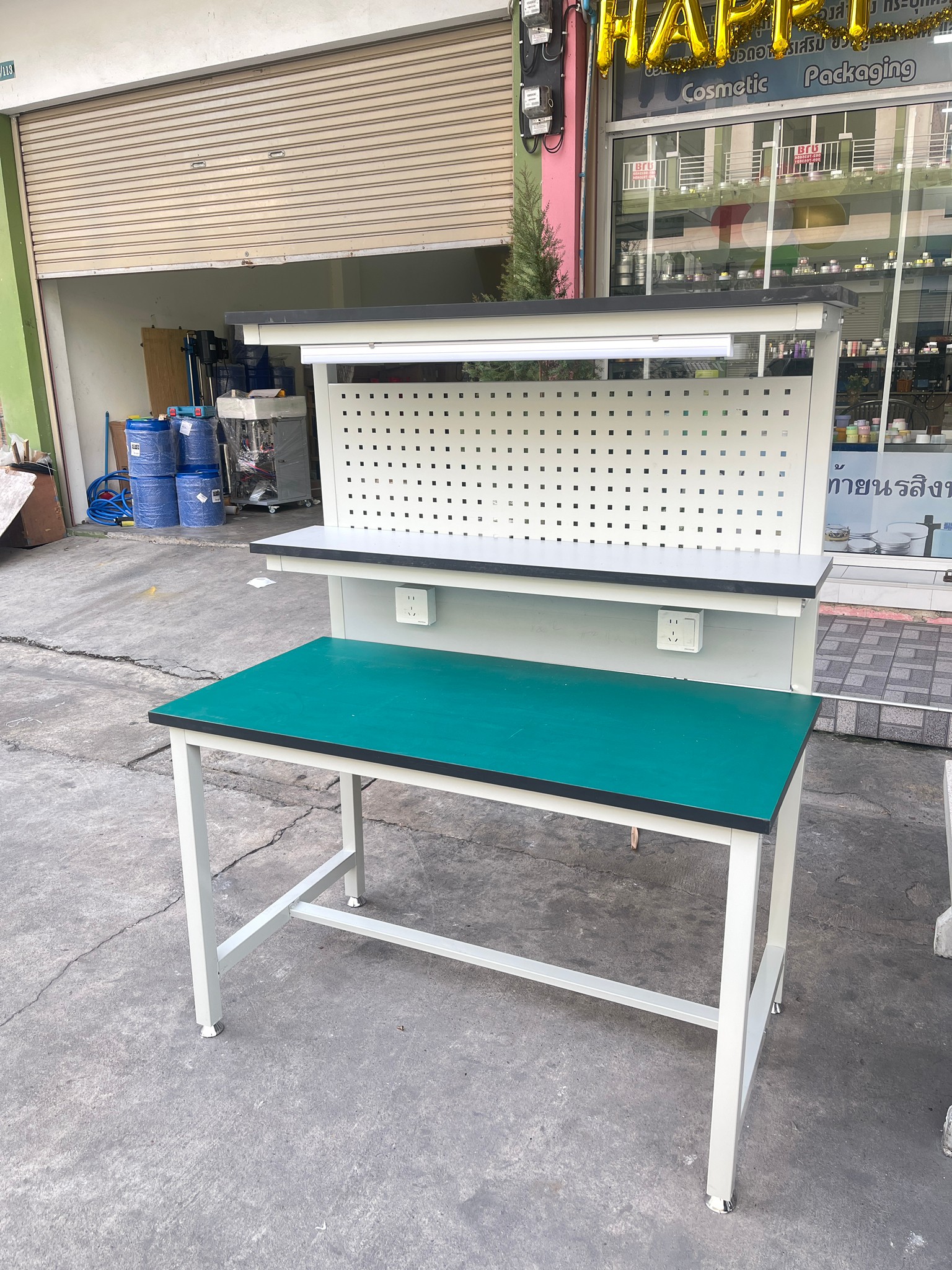 16546 โต๊ะโรงงาน โต๊ะประกอบชิ้นงาน โต๊ะทำงานป้องกันไฟฟ้าสถิต BC-WYGZT-9001