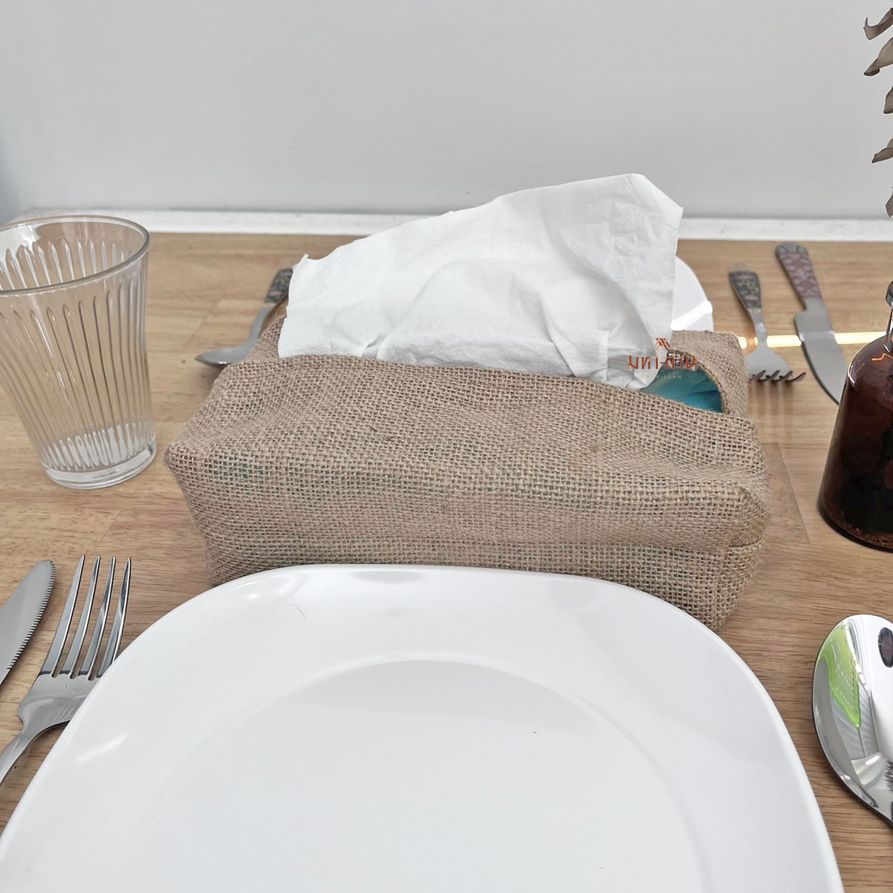 กล่องทิชชู่ ทรงเหลี่ยม พับได้ ของชำร่วย🧻