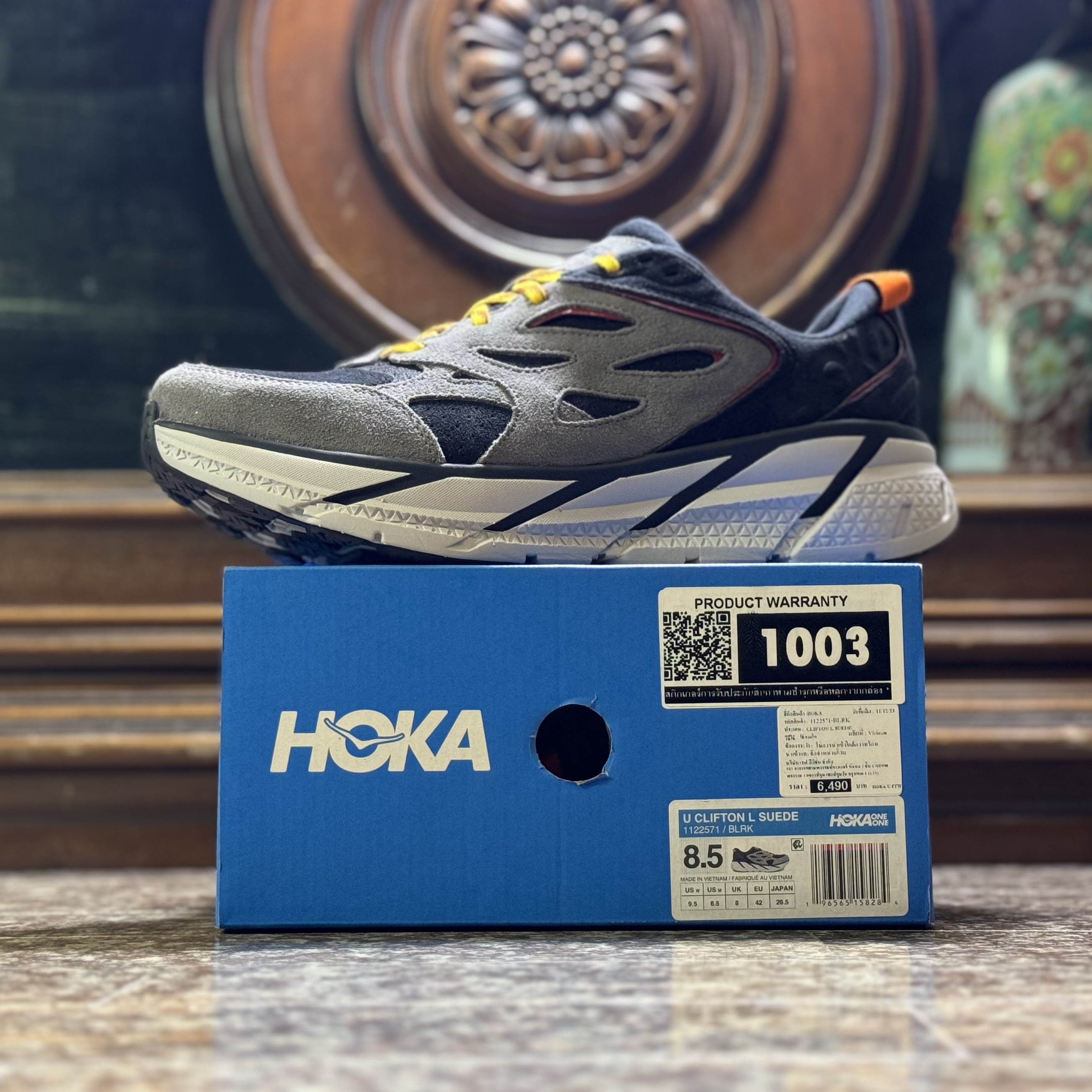 รองเท้า HOKA Clifton L Suede ‘Lunar Rock’ EXCLUSIVE (M5.5-11US)
