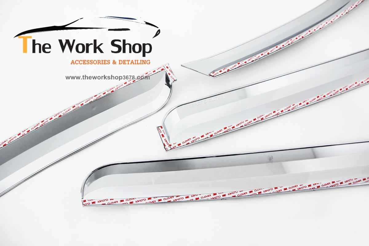 Chrome Door Visor for Carnival ( กันสาดแบบโครเมี่ยม )