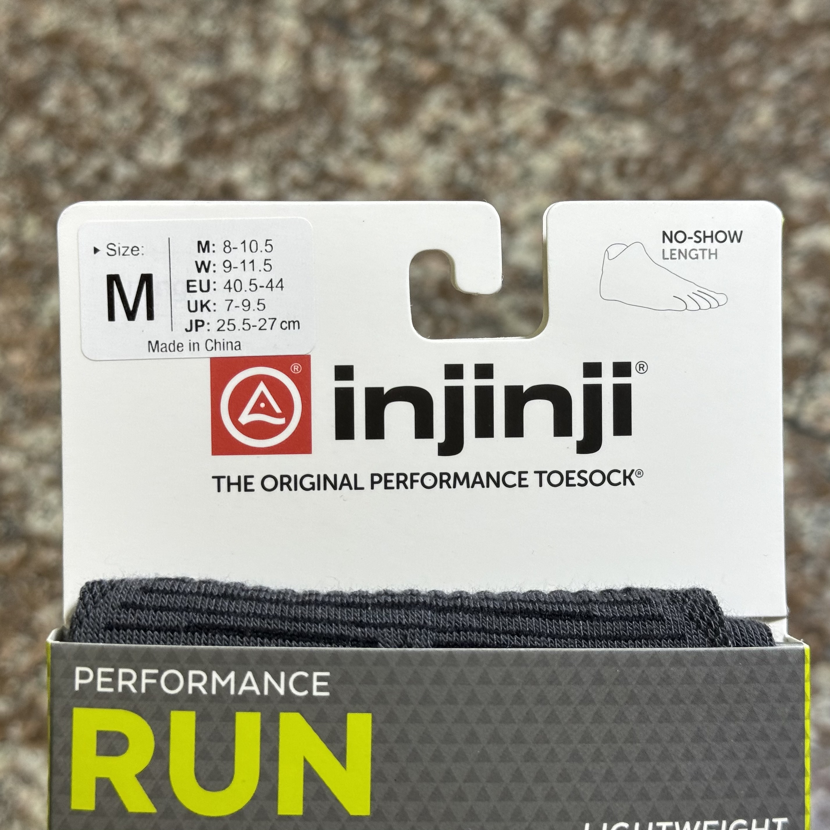 ถุงเท้าวิ่ง Injinji Performance Ultra Running Toe Socks (M)