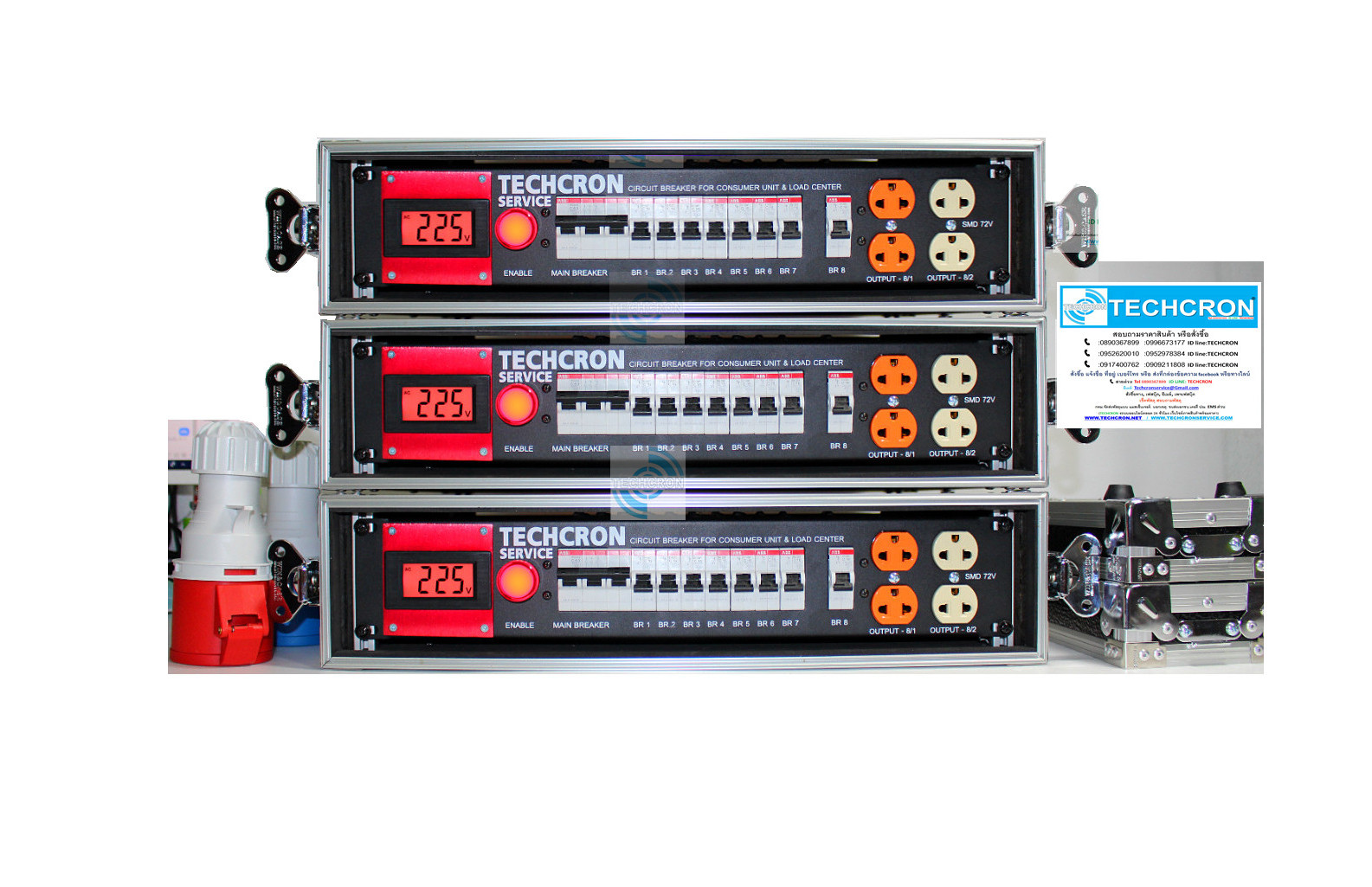 ปลั๊กไฟ TECHCRON SMD3P LCD-V ABB63A 3เฟส ราคา 13450 บาท