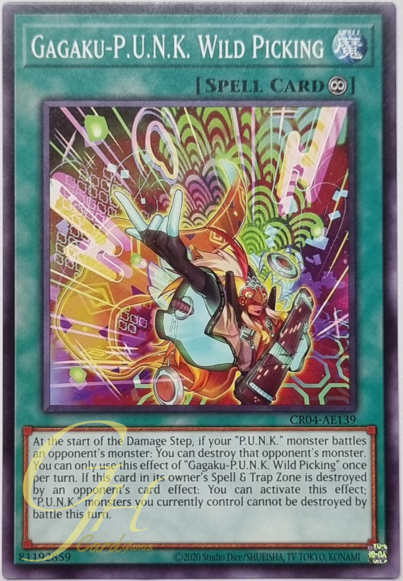 Yugioh [CR04-AE139] Gagaku-P.U.N.K. Wild Picking (Common)