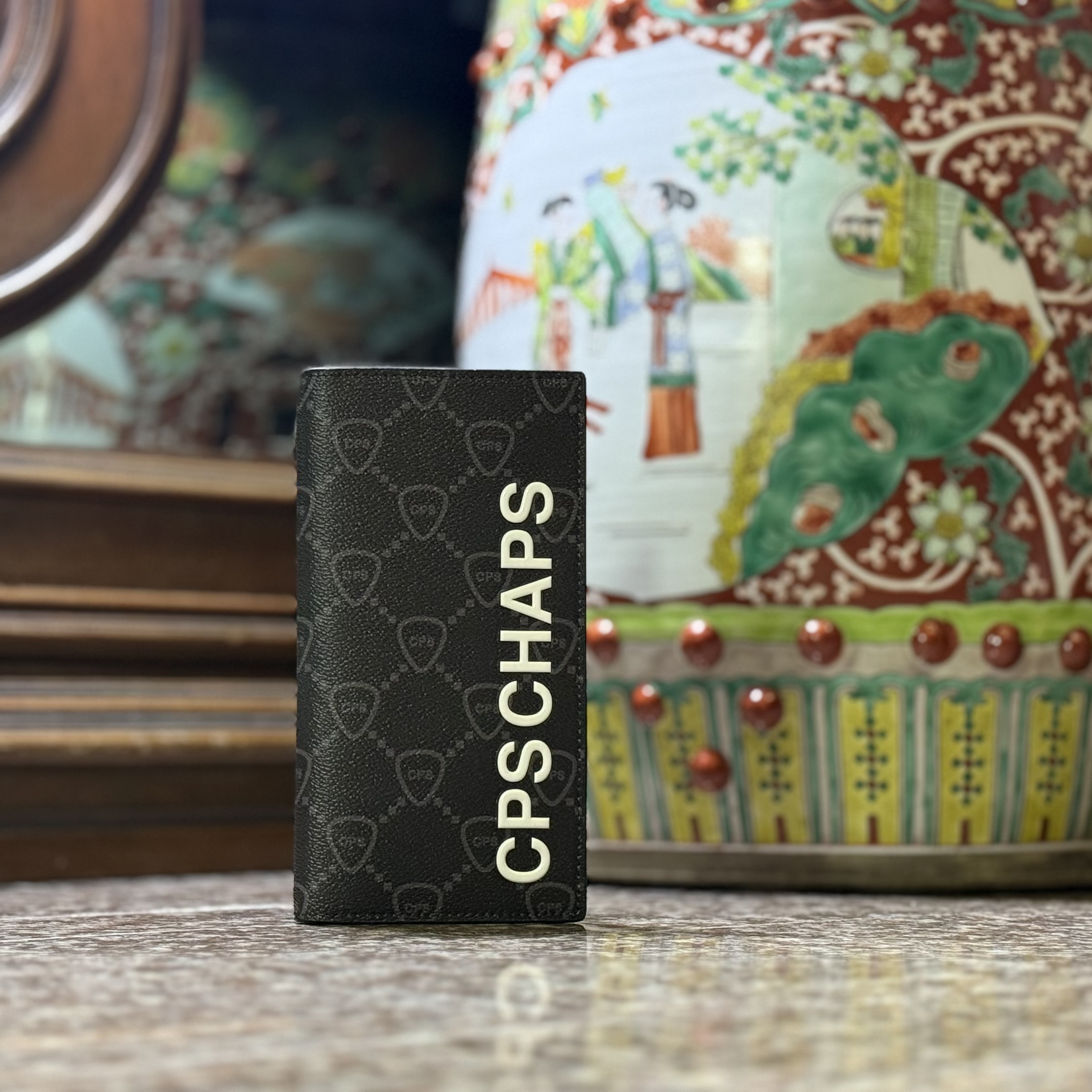 กระเป๋า CPS CHAPS Monogram Wallet ‘BLACK’