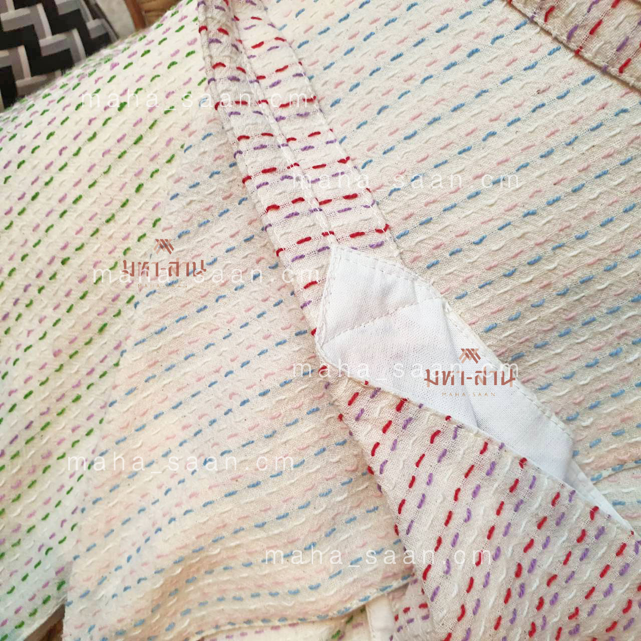 กระเป๋าผ้า สะพายไหล่ น่ารัก หูผูกโบว์🌷