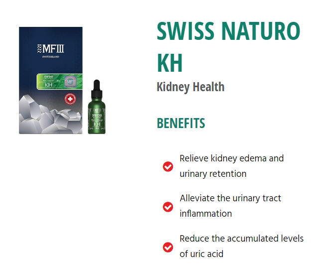 SWISS NATURO SWISS NATURO KH KIDNEY HEALTH สำหรับฟื้นฟูไต