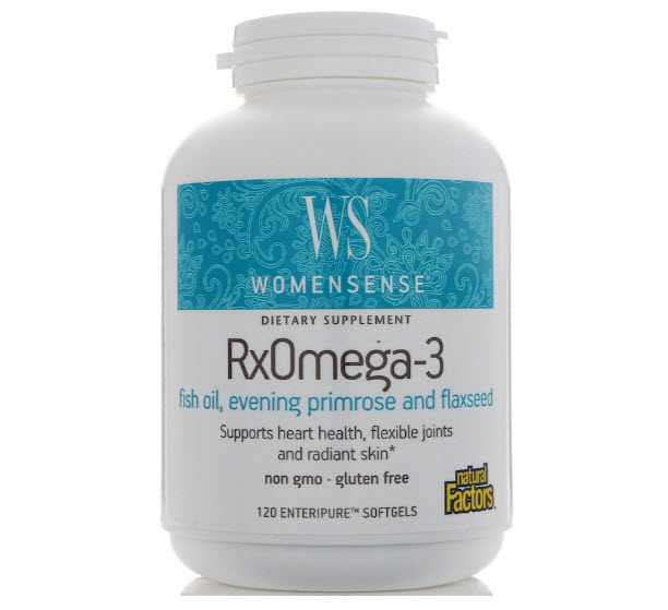 Natural Factors, WomenSense, RxOmega-3, Women's Blend, 120 Softgels