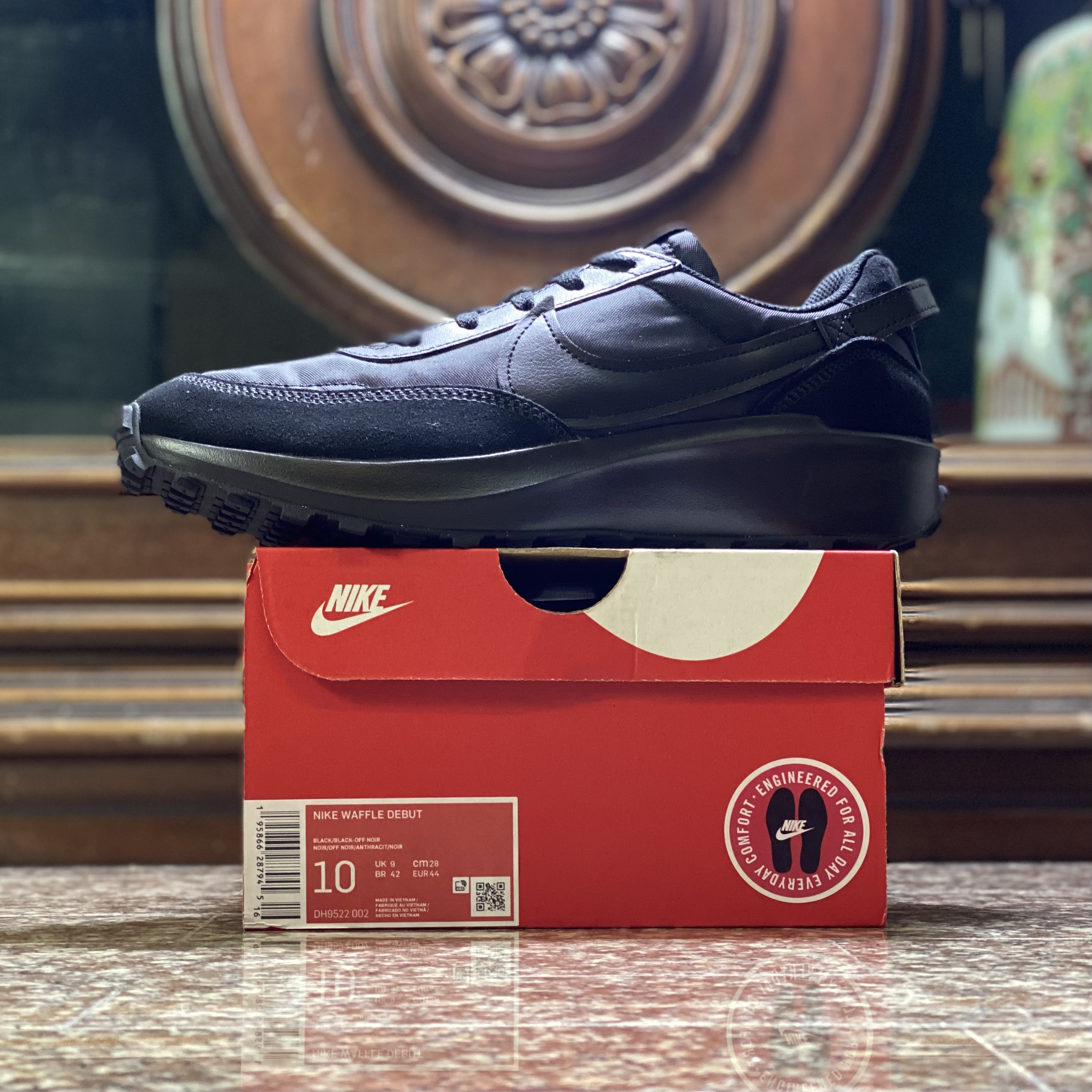 รองเท้า Nike Waffle Debut ‘TripleBlack’ (M8/9.5/10US)