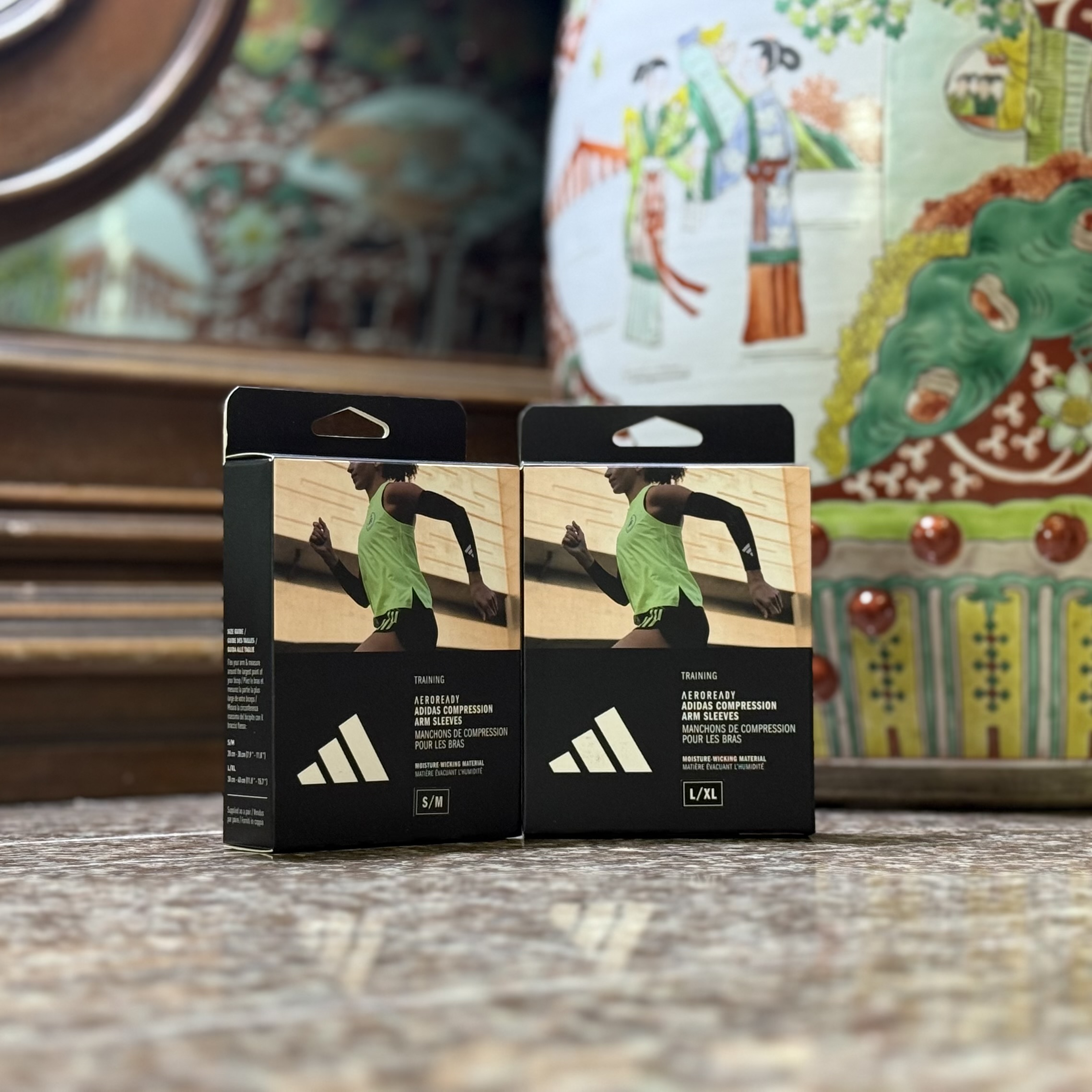 ปลอกแขน Adidas Compression Arm Sleeves ‘BLACK’ (S/M, L/XL)