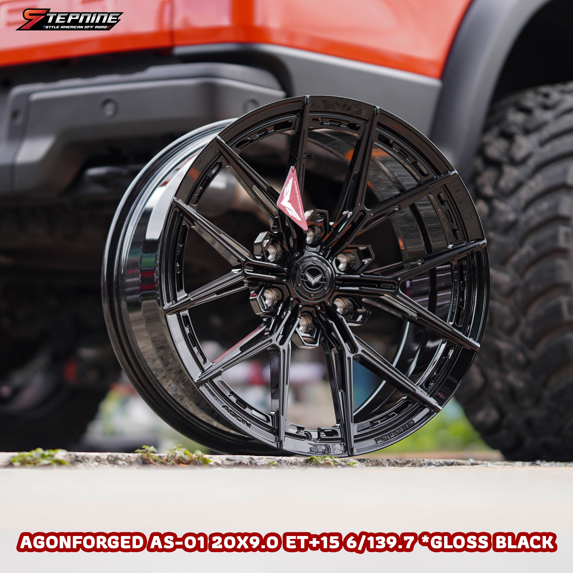 AGONFORGED AS-01 20X9.0 ET+15 6/139.7 *Gloss black