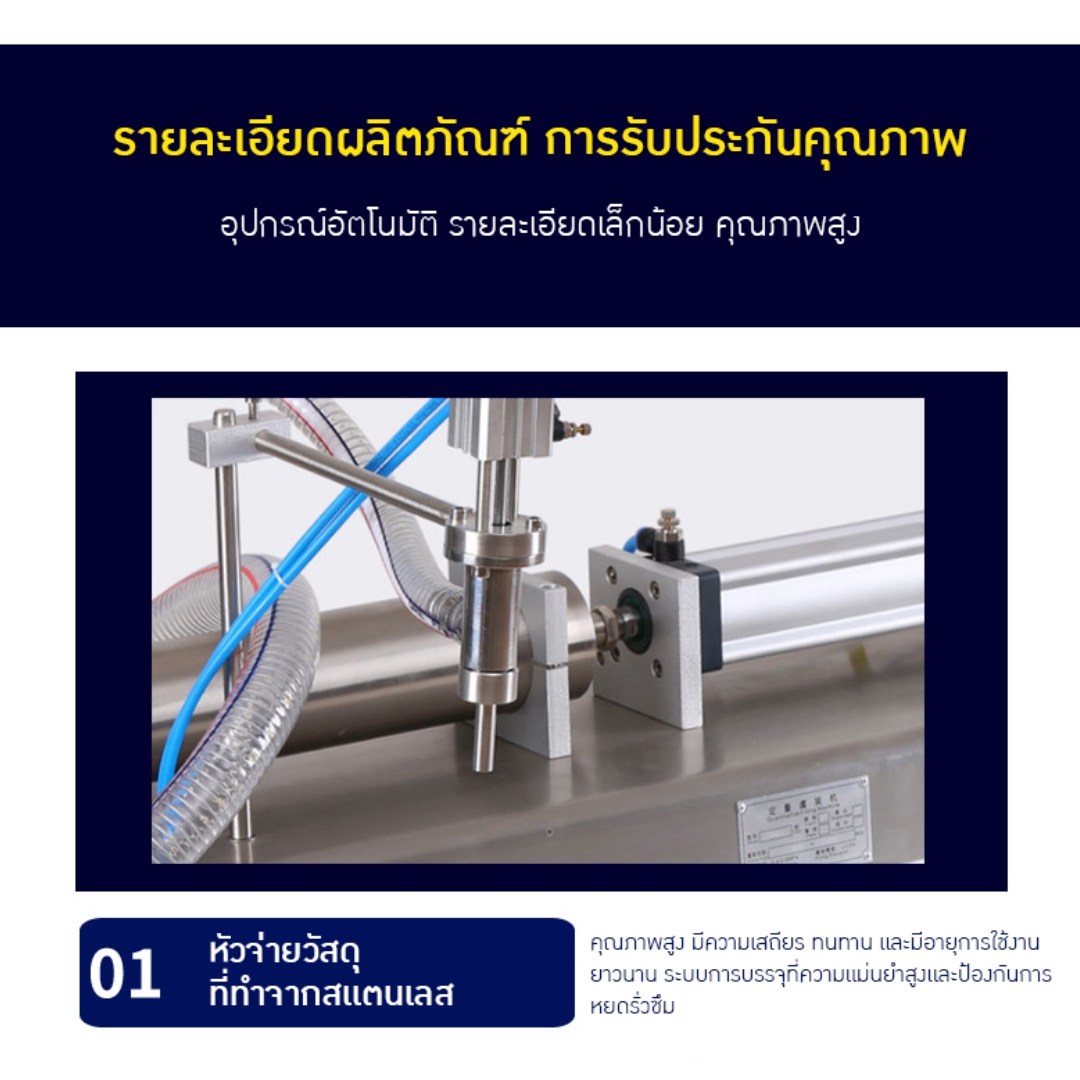 เครื่องบรรจุของเหลวอัตโนมัติแบบลูกสูบ GGB