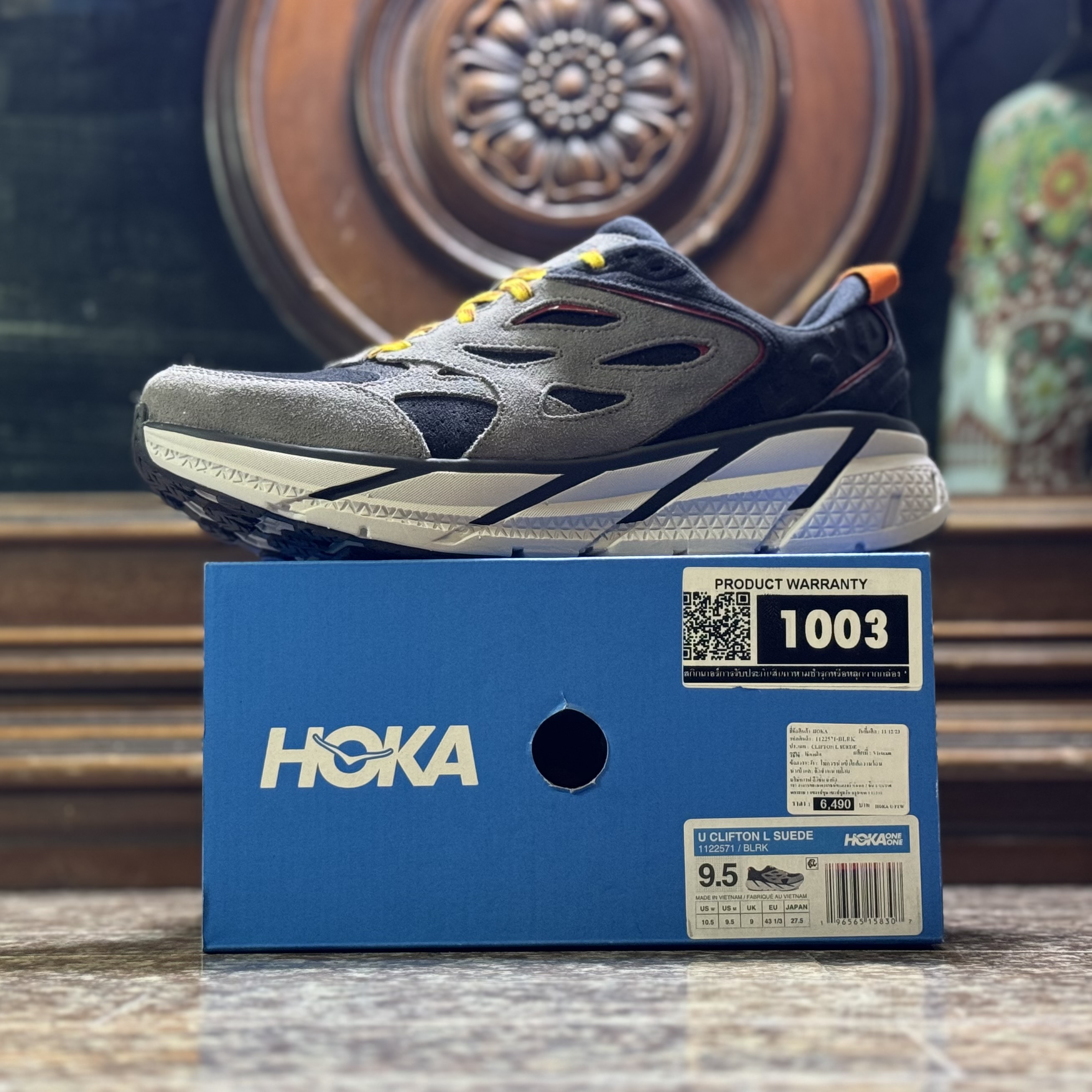 รองเท้า HOKA Clifton L Suede ‘Lunar Rock’ EXCLUSIVE (M5.5-11US)