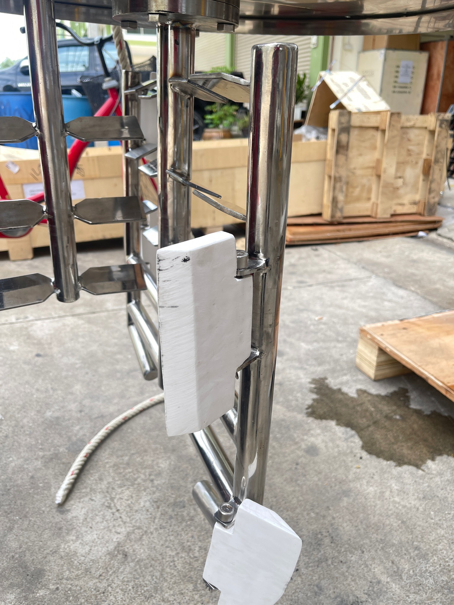 19292 เครื่องผสมของเหลวอเนกประสงค์ขนาดเล็ก สำหรับผลิตแชมพูและเคมีภัณฑ์ รุ่น CYJX mixing tank