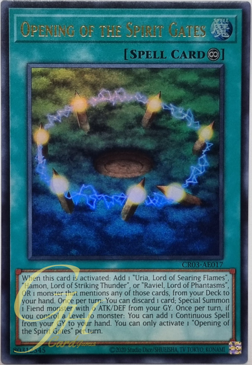 Yugioh [CR03-AE017] Opening of the Spirit Gates (Ultra Rare)