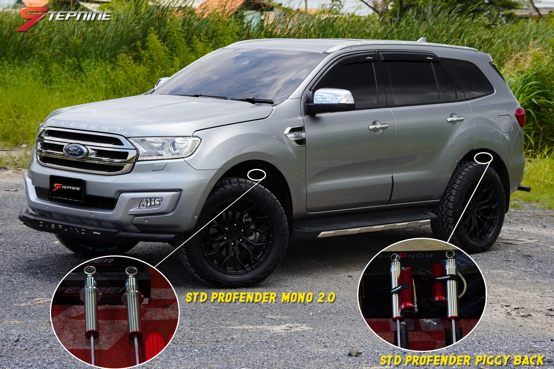 FORD EVEREST ทรงวัยรุ่นดูไบ จัดเต็ม ล้อ ยาง โช๊ค ท่อ