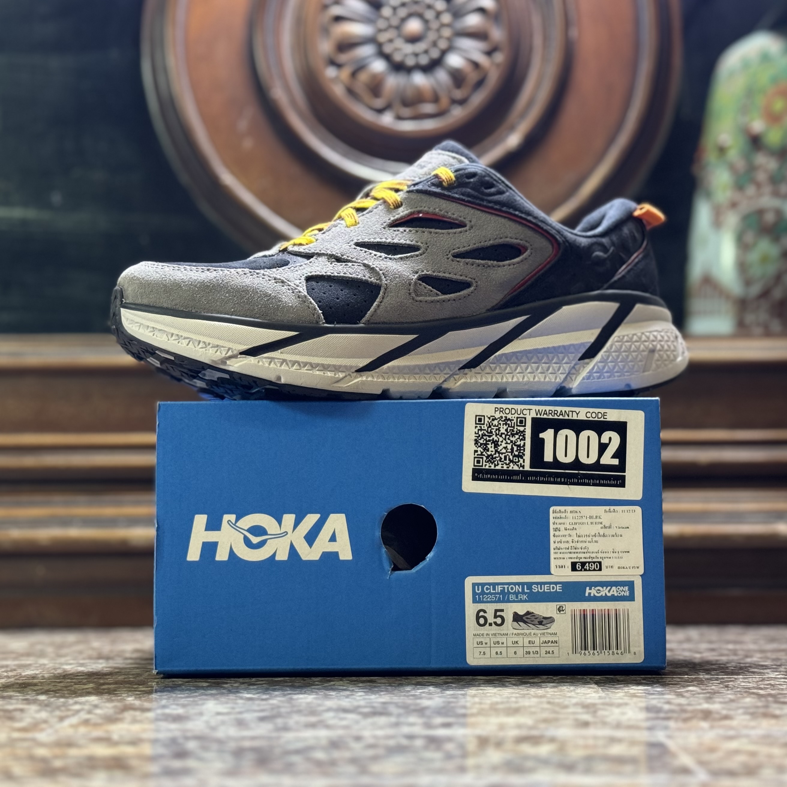 รองเท้า HOKA Clifton L Suede ‘Lunar Rock’ EXCLUSIVE (M5.5-11US)