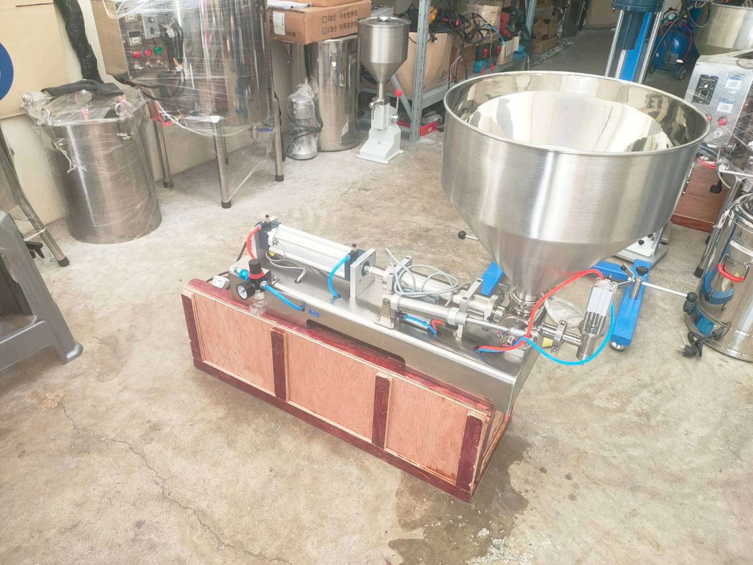 เครื่องบรรจุของเหลวแบบแนวนอน ครีม ซอสอาหาร ซอสมะเขือ G1WTD