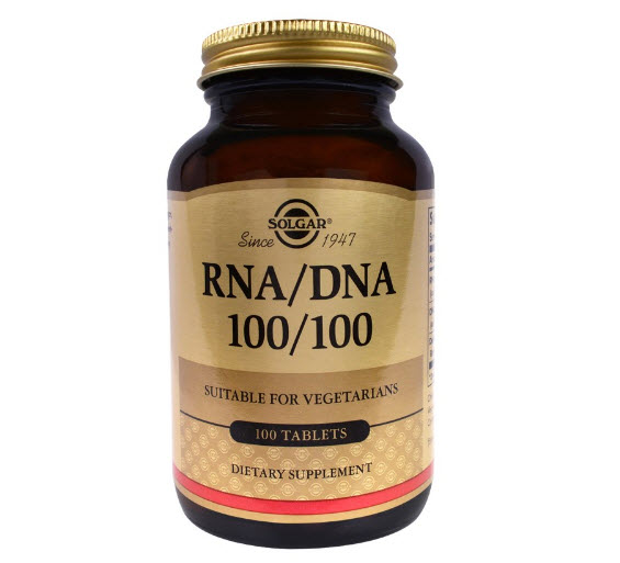Solgar, RNA / DNA 100/100, 100 Tablets