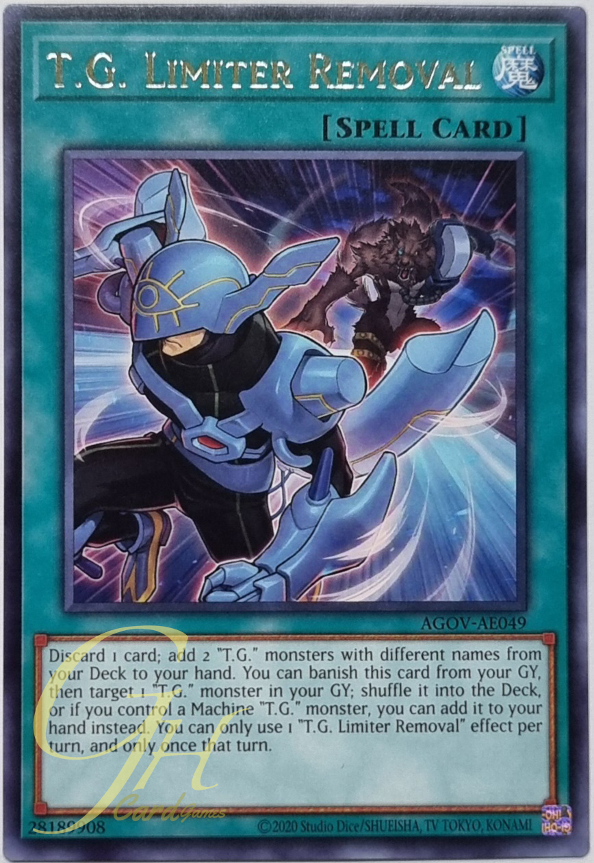 Yugioh [AGOV-AE049] T.G. Limiter Removal (Rare)