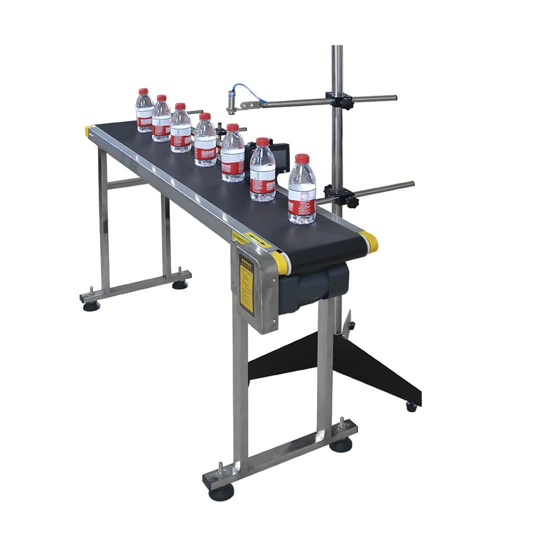 🌈เครื่องพิมพ์วันที่ผลิต วันหมดอายุ พิมพ์โลโก้ พร้อมโต๊ะสายพาน Intelligent hand-held inkjet print ⭐ชุดนี้รวม ขาตั้ง สายพาน พร้อมเซ็นเซอร์ ⭐