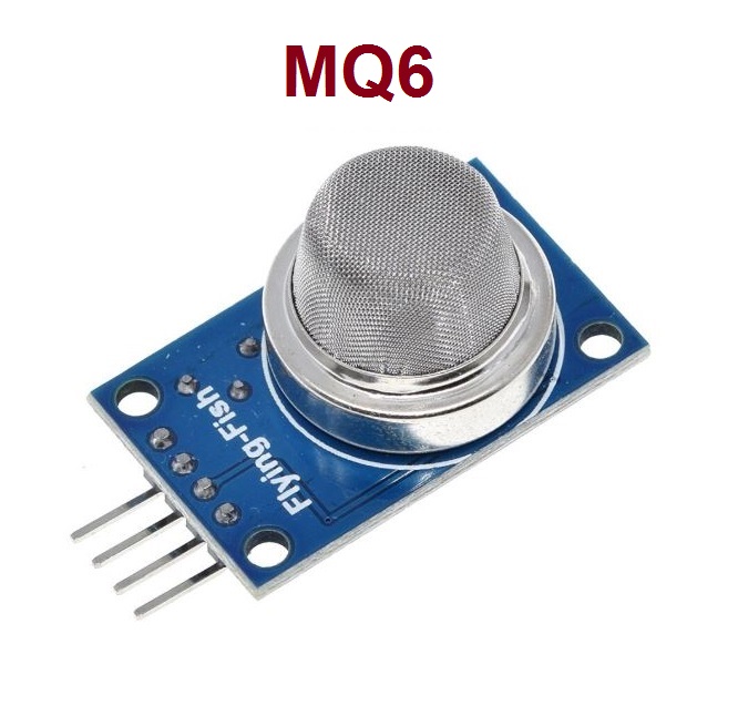 MQ-6 โมดูลเซ็นเซอร์ตรวจจับแก๊สไวไฟ ต่างๆ เช่น ก๊าซ LPG, บิวเทน, โพรเพน (Liquefied Petroleum Gas Sensor Module)