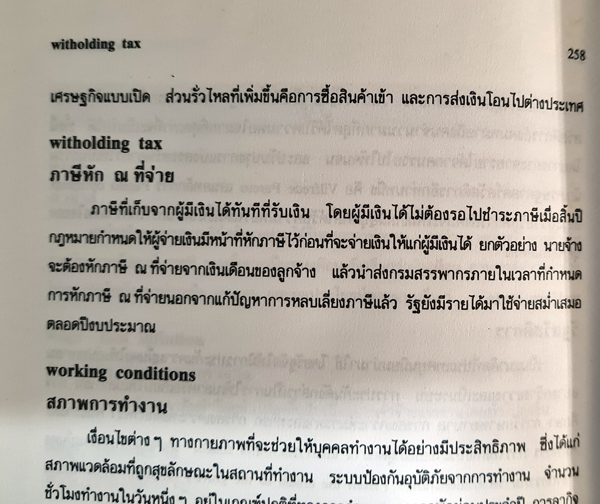 พจนานุกรม ศัพท์เศรษฐศาสตร์ อังกฤษ-ไทย บรรณาธิการ วันรักษ์ มิ่งมณีนาคิน