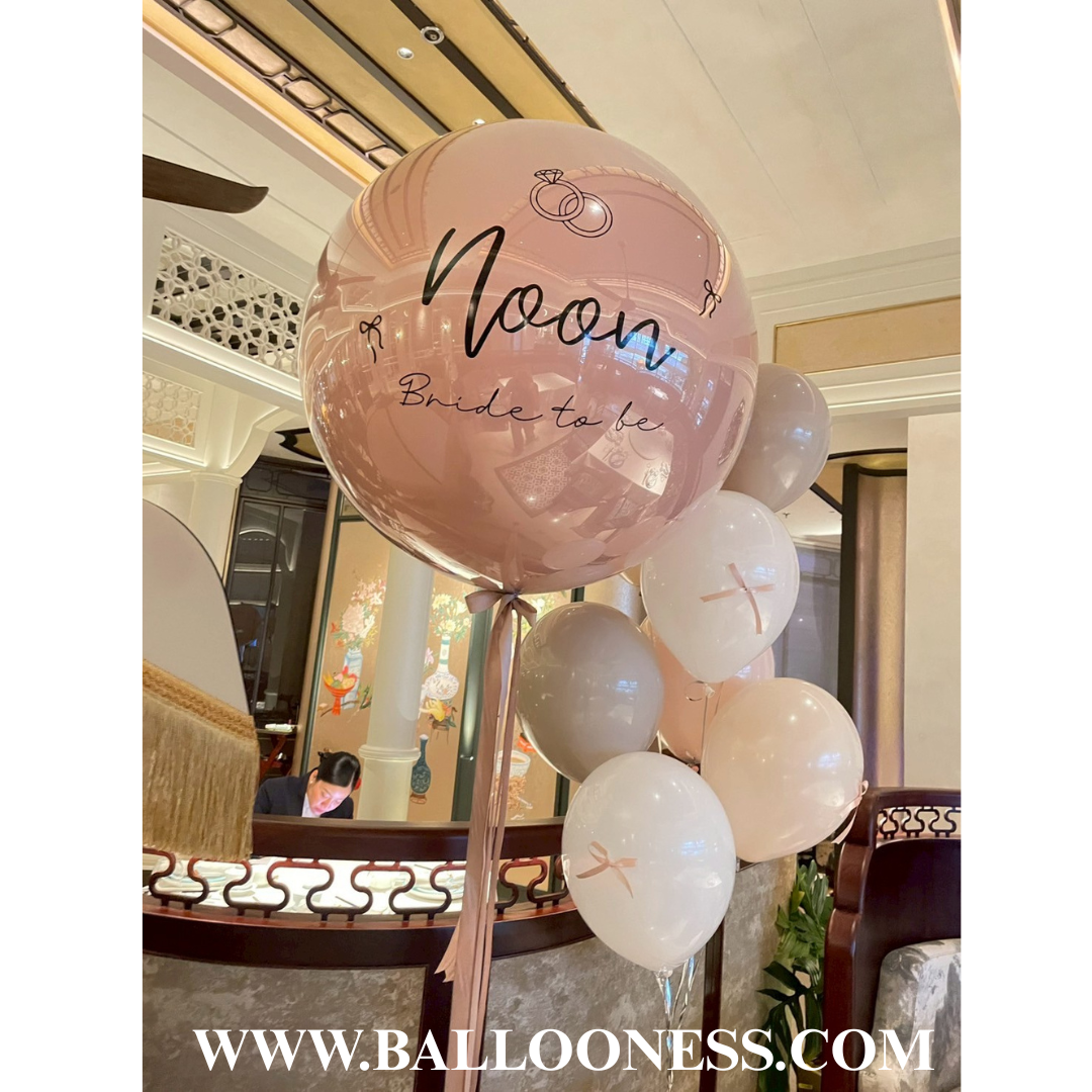 เซทลูกโป่งBride to be ขนาด 36นิ้ว 1ลูก + ช่อลูกโป่ง 7ลูก 1ช่อ