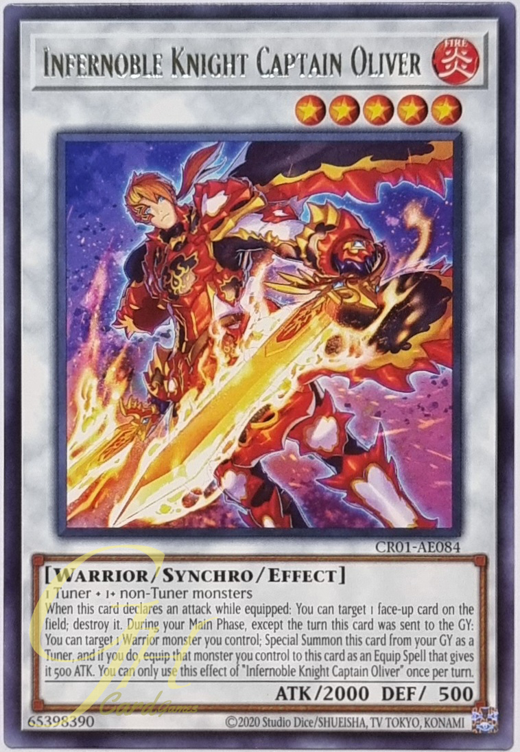 Yugioh [CR01-AE084] Infernoble Knight Captain Oliver (Rare)