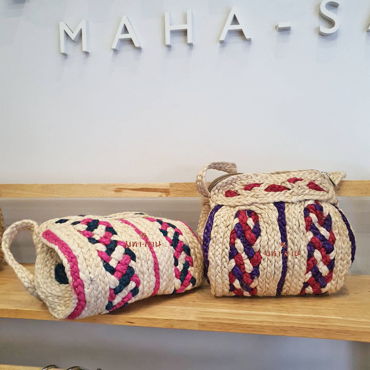 กระเป๋าสะพายข้าง กระเป๋าปอ กระเป๋าถัก กระเป๋าสาน🤎