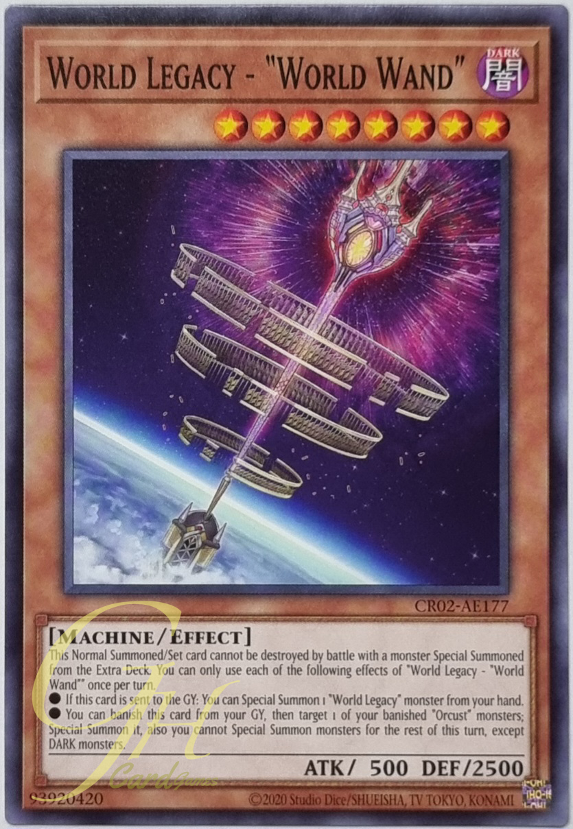 Yugioh [CR02-AE177] World Legacy - "World Wand" (Common)