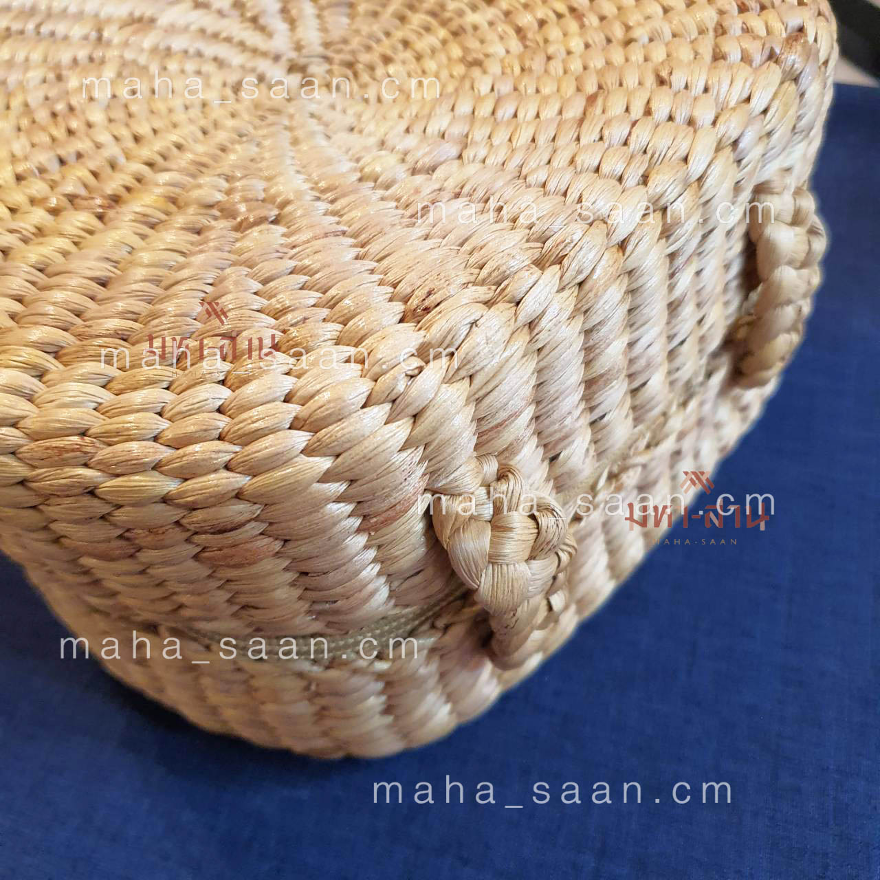 กระเป๋าผักตบชวา ทรงกลม คล้องแขน ไปคาเฟ่ พร็อพถ่ายรูป 🤎