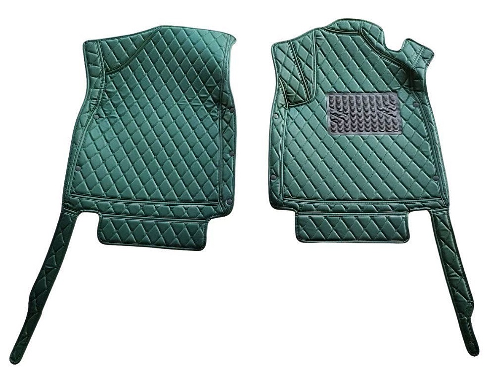 พรม6D ORA GOODCAT พรมรถยนต์ ออร่า กู๊ดแคท สีเขียวเข้ม เข้ารูป 3ชิ้น