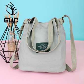 GUCกระเป๋าผ้าสะพายข้างLIVE TRAVELใบใหญ่(GUC-B339)
