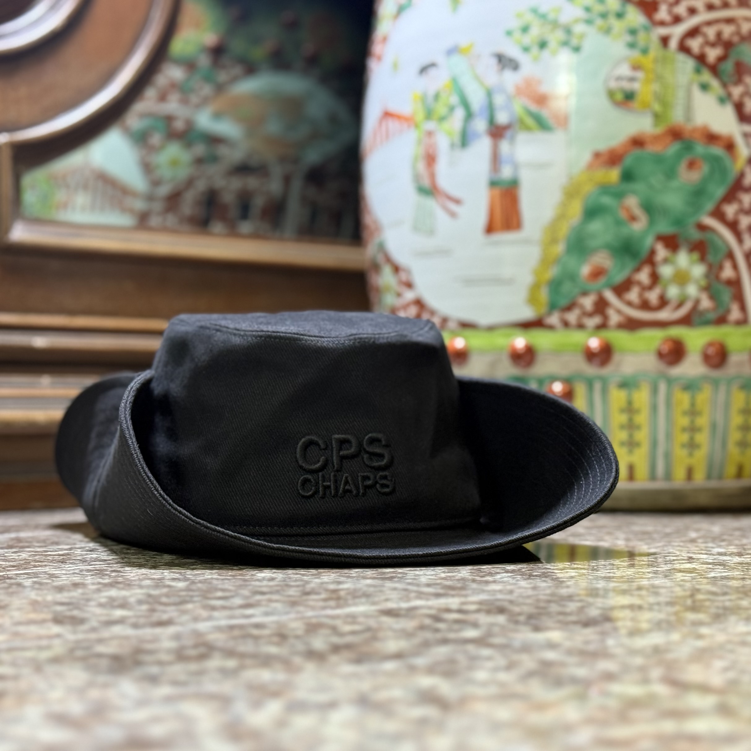 หมวกปีกรอบ CPS CHAPS Black Brim Hat ‘BLACK’