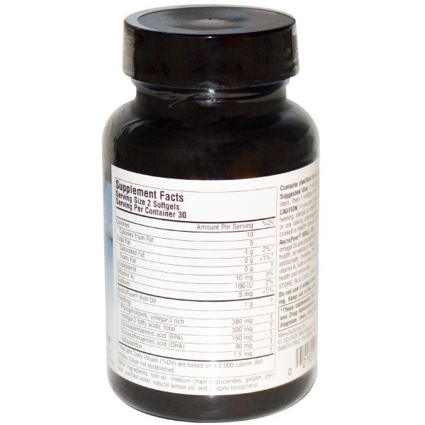 Source Naturals, Arctic Pure, Krill Oil, 500 mg, 60 Softgels