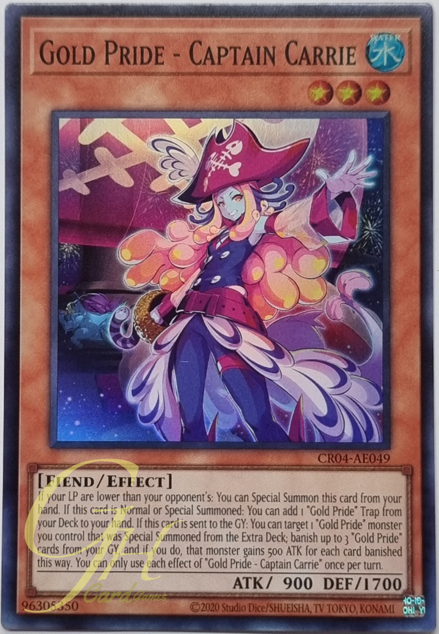 Yugioh [CR04-AE049] Gold Pride - Captain Carrie (Super Rare)