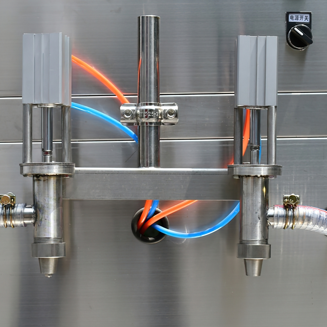 15424 เครื่องบรรจุของเหลวกึ่งอัตโนมัติ ขนาด 100-5000ml สองหัว รุ่น GYJ-2