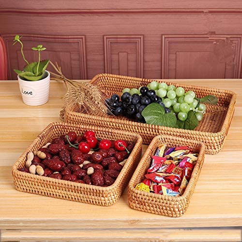 ถาดหวาย ถาดใส่อาหาร พร็อพถ่ายรูป rattan tray🤎