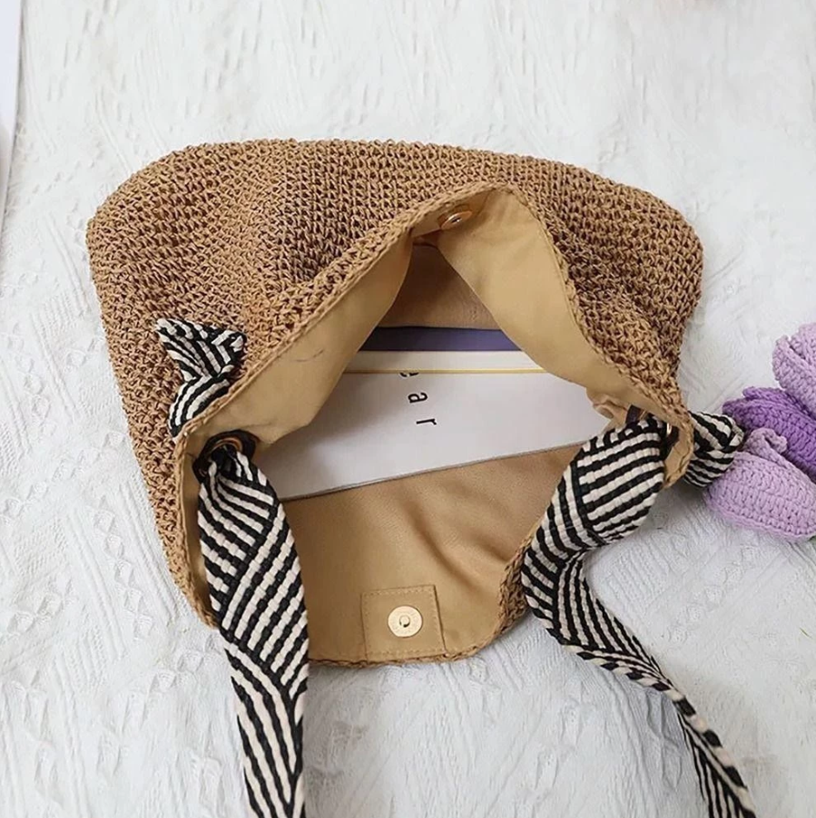 กระเป๋าสะพายข้างสาน ไปทะเล แฟชั่นผู้หญิง 🦢