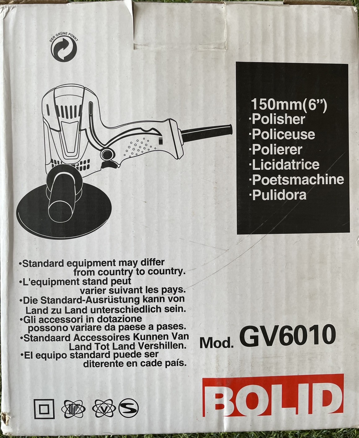 BOLID เครื่องขัด 6”BOLID