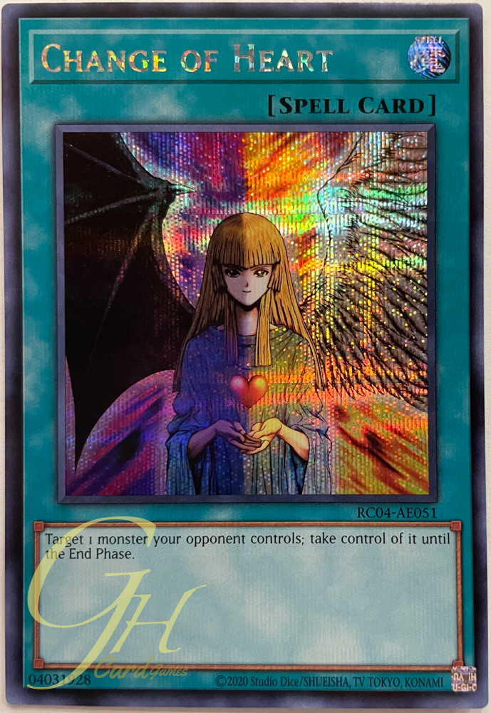 Yugioh [RC04-AE051] Change of Heart (Secret Rare)