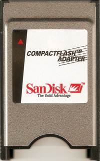 SANDISK - Compact Flash PCMCIA Adaptor